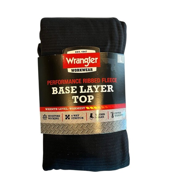 Wrangler Base layer Top NEW WITH TAGS Mens Sz 2XL Nylon Black Workwear Outdoor - Picture 2 of 5
